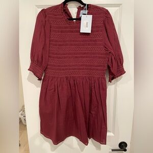 Hill House Burgundy vivi Dress